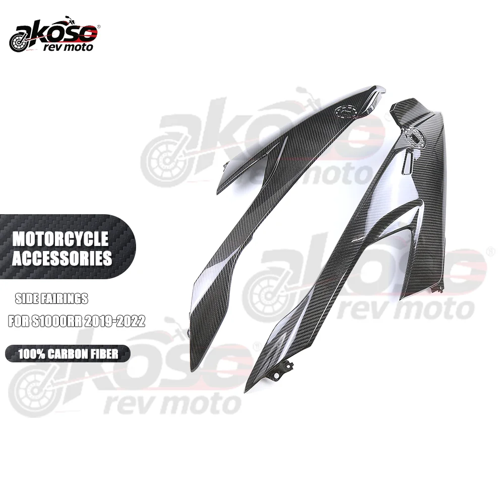 

Side Fairings Cowls Panels Fairing Plates Motorcycle Supplies For BMW S1000RR 2019-2022 Parts Real 3k Carbon Fiber Accessories