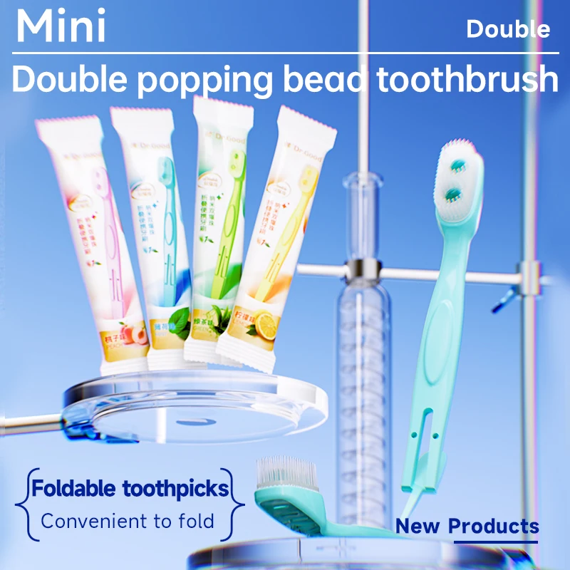 Cepillo de dientes portátil 5 en 1, hilo dental, 8/16 Uds., para limpieza bucal ng, cepillo de dientes desechable para adultos en viajes de negocios