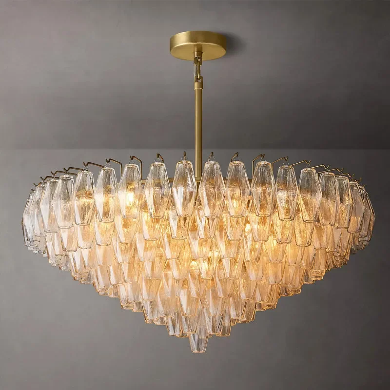 American Country Retro Chandelier Modern Designer Selection for Guest Dining Room Bedroom Duplex Villa Model Room Lighting