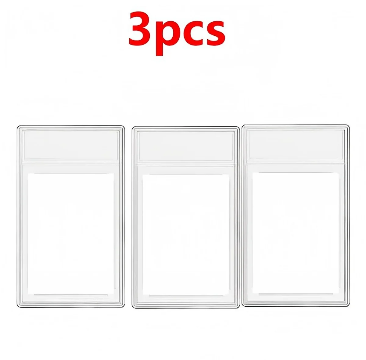 Trading Graded Card Protector Game Card Holder Storage Case for PSA Waterproof Transparent Protector with Label Position