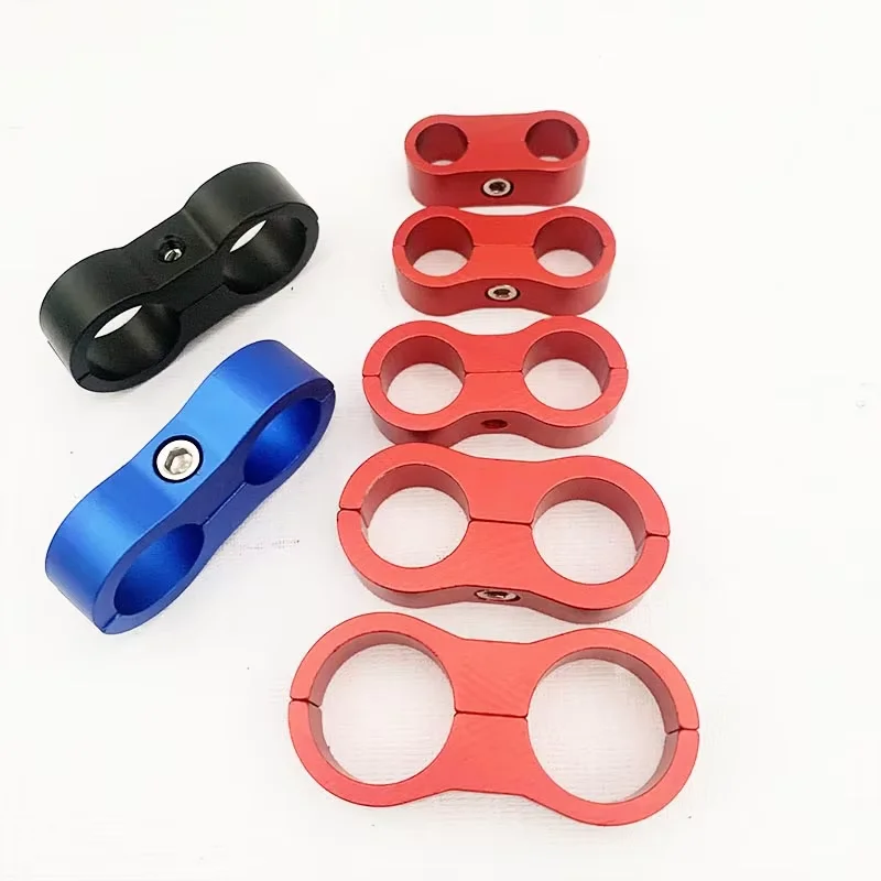 AN4-12 Aluminum Double Line Clamp Separator - close-up view