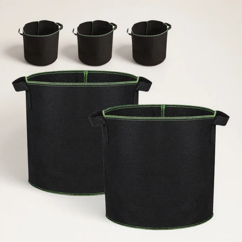 

6Pcs Planting Bucket Seedling Bags Thickened Non-Woven Fabric Grow Bags for Vegetables Fruits Potatoes Indoor Outdoor Garden Use