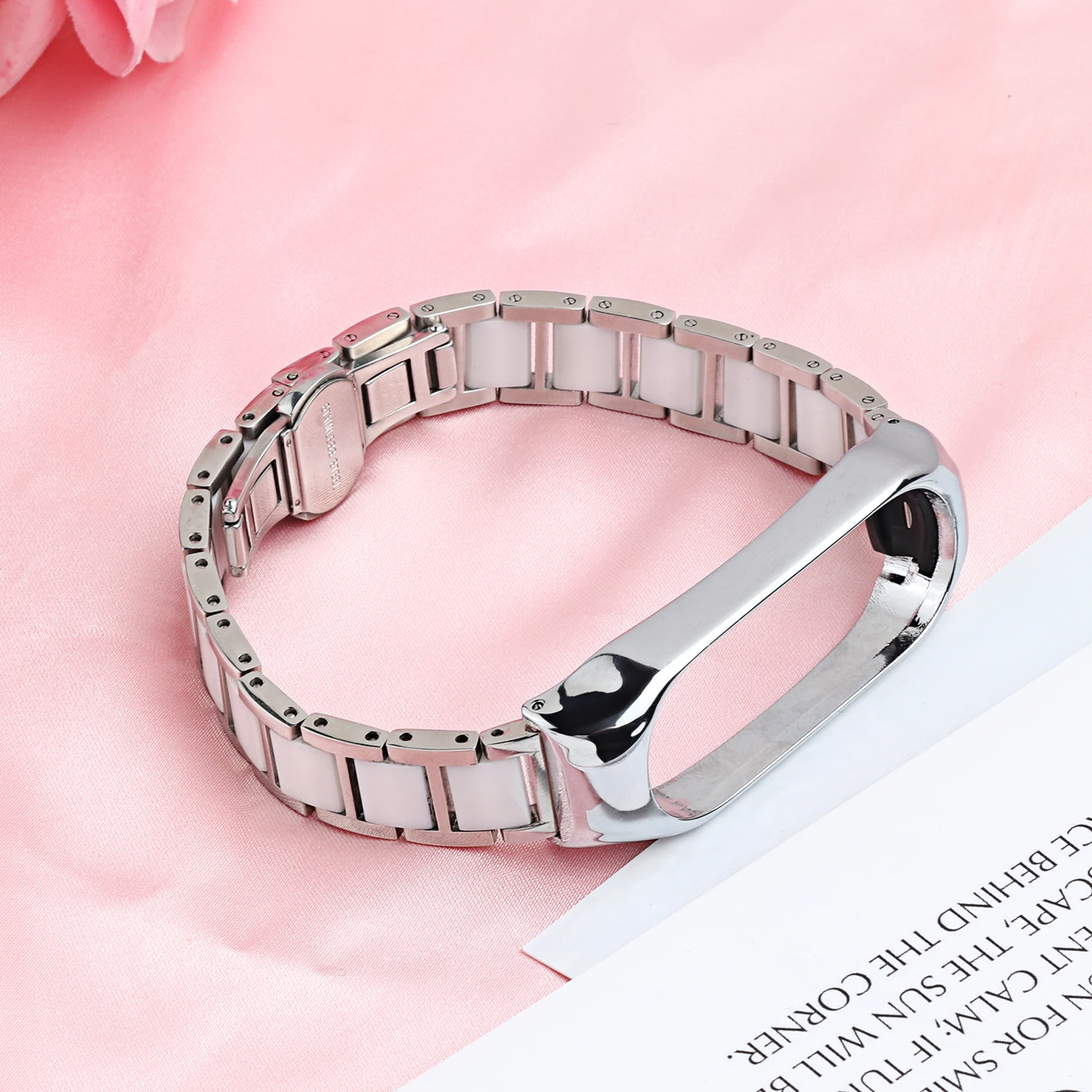 

Ceramic Metal Strap for Xiao Mi Band 7 6 5 4 3 Stainless Steel Premium Smart Bracelet Wristband for Miband 7 6 Miband 4 3 Correa