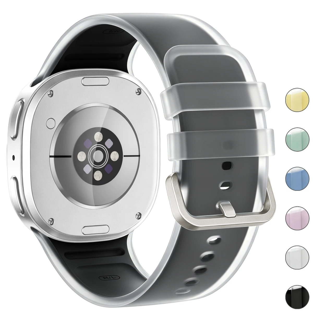 20/22mm Silicone Straps for Samsung Galaxy Watch 8 9 40/44mm Sports Bracelet for Galaxy Watch 8classic 46mm Watch Accessories