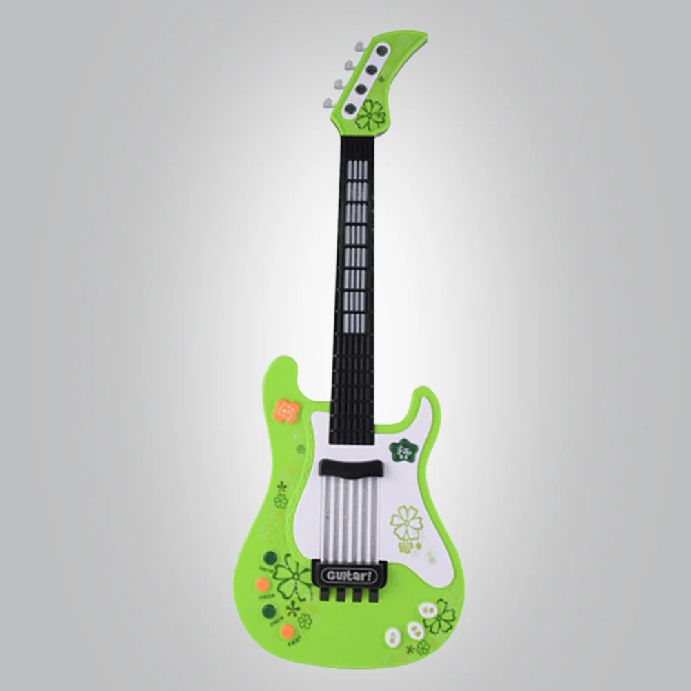 Kinder Simulation Bass Player Gitarre Musik Instrument Frühen Lernspielzeug Musik Elektronische Gitarre mit Lichtern für Kinder Gi