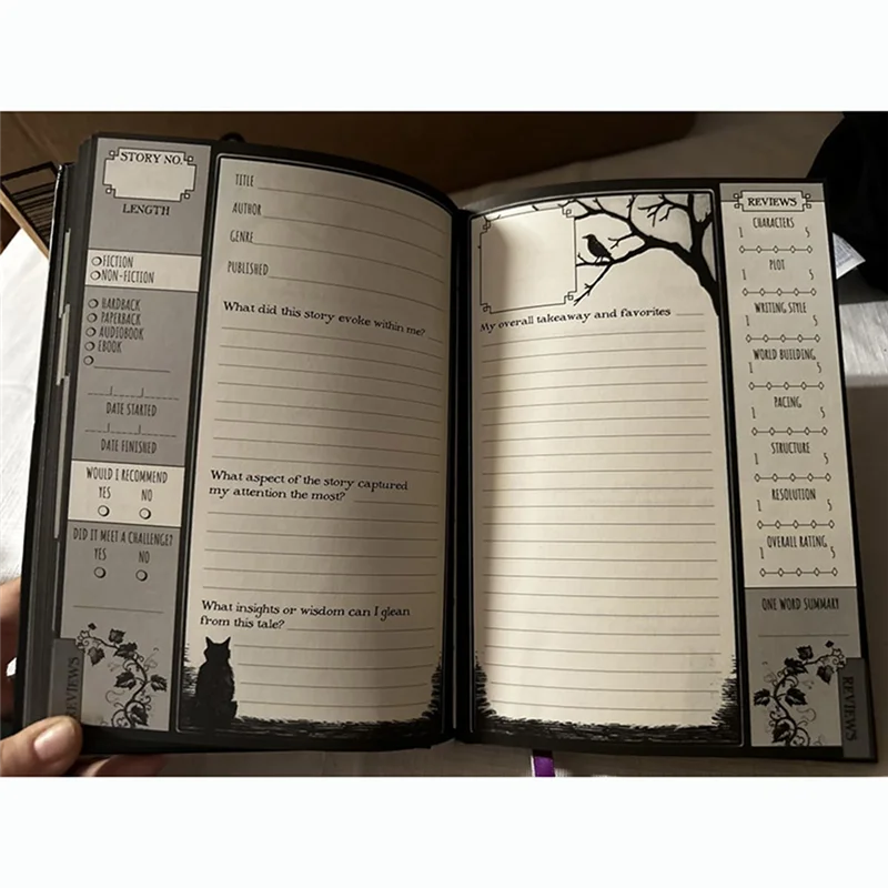 Exquisite-Conquest Journals Waiting For The Night Readers Journal Gothic Inspired Journaling For Reading image 5