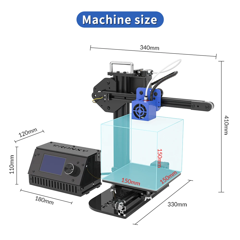 TRONXY Official CRUX 1 /330 / 400 / PRO / Gemini S/ D01 PLUS Series 3D Printer with Resume Printing Professional DIY FDM Printer