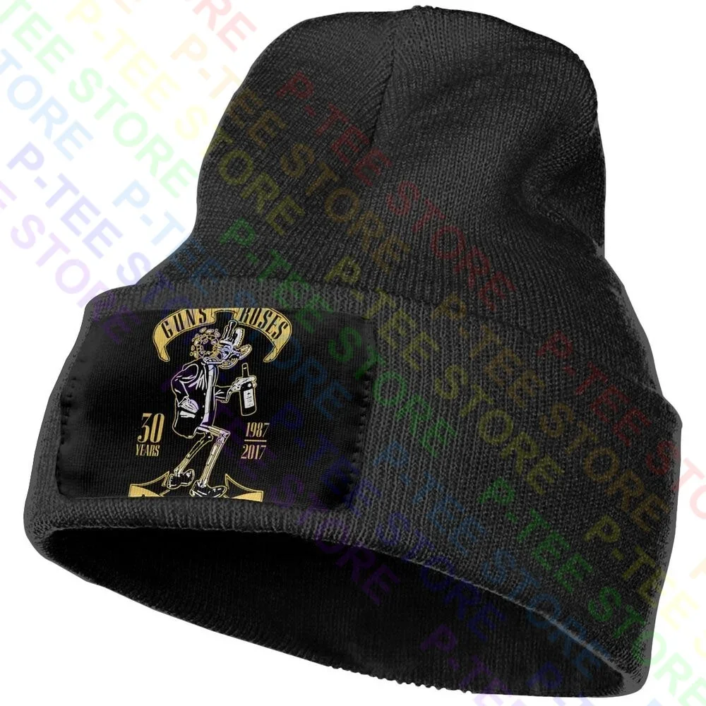 Guns N Roses Nightrain 30 Years 1987 2017 Colection Gnfnr Knitted Beanie Hat Beanies Cap Vtg Vintage