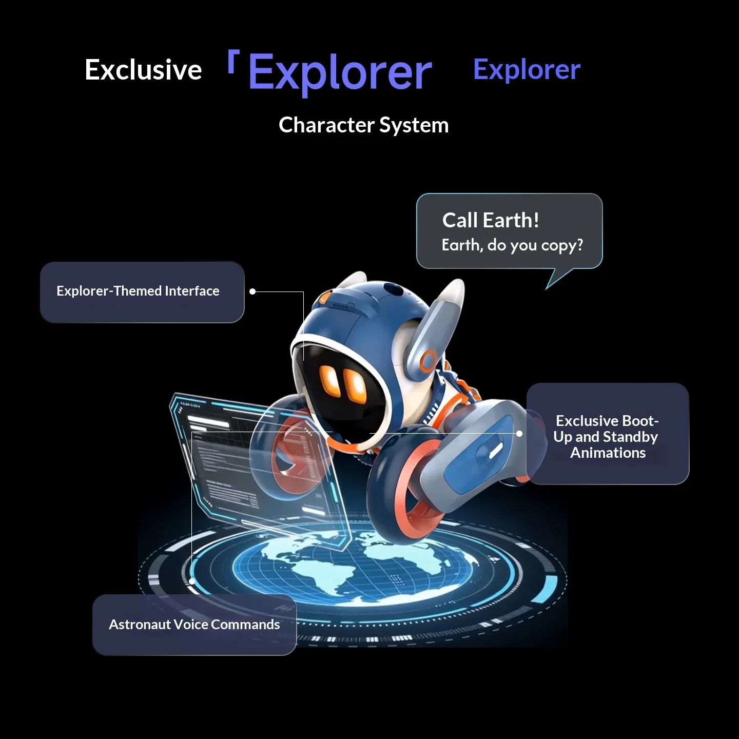 Loona Petbot Robot Dog Astronaut Limited Edition AI Smart Companion Robot Electronic Pet Interactive Voice Command Programmable