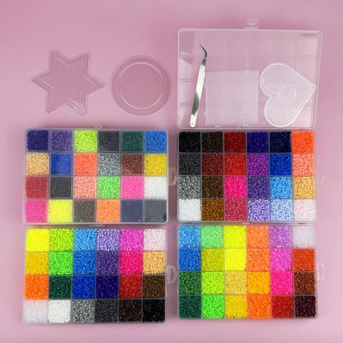 

24 Colors 2.6mm Set Iron Beads Melting Beads Pixel Art Puzzle DIY 3D Puzzles Handmade Decoration Fuse Beads , Perler Beads