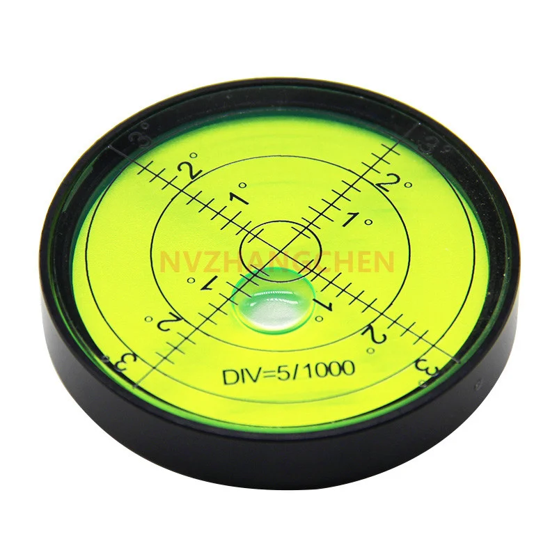 60X10MM Magnetic Meter Mini Metal Level Bead Horizontal Bubble High Precision Spirit Level Balance bubble For Diy Household