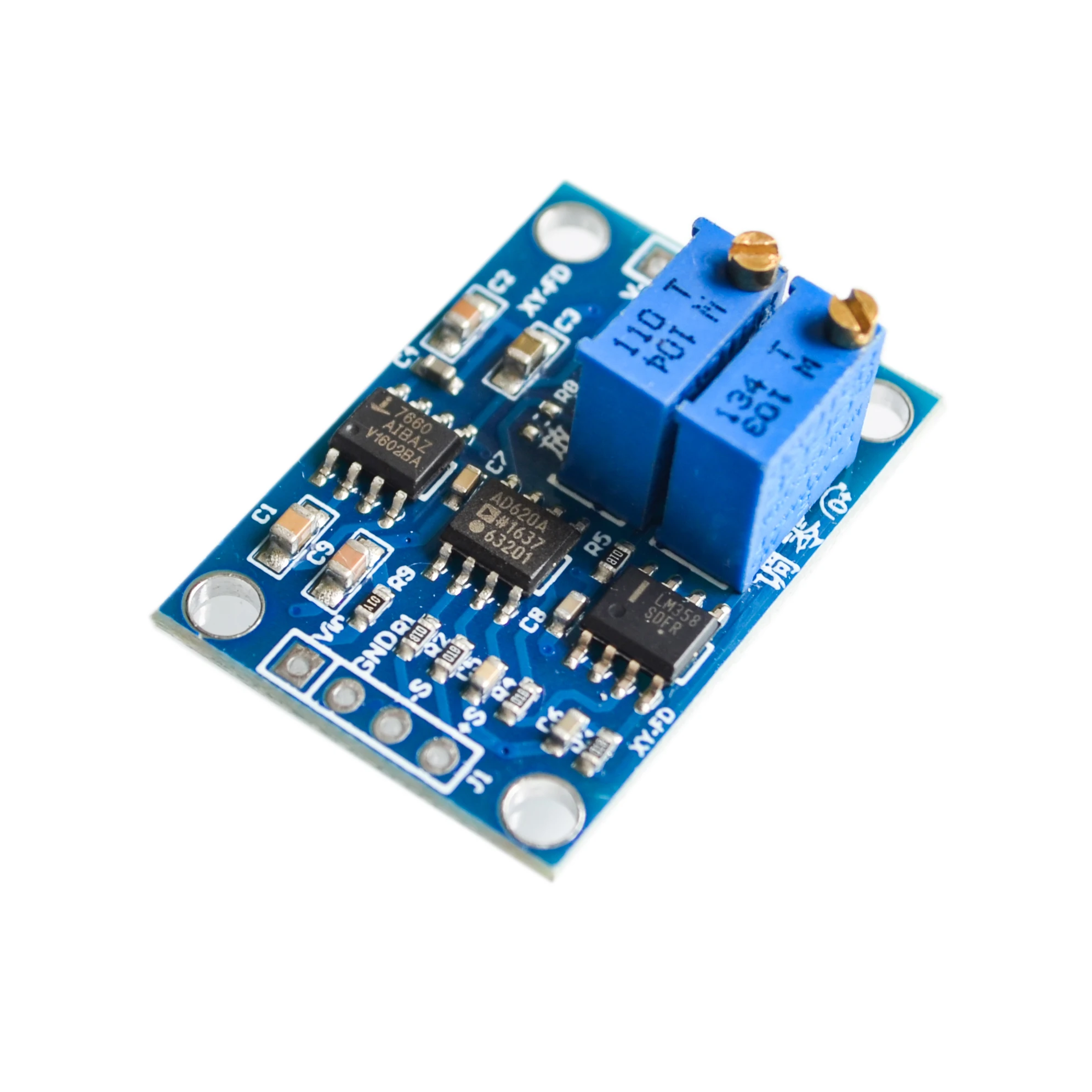 1PCS AD620 Microvolt MV Voltage Amplifier Signal Instrumentation Module Board 3-12VDC New Arrival