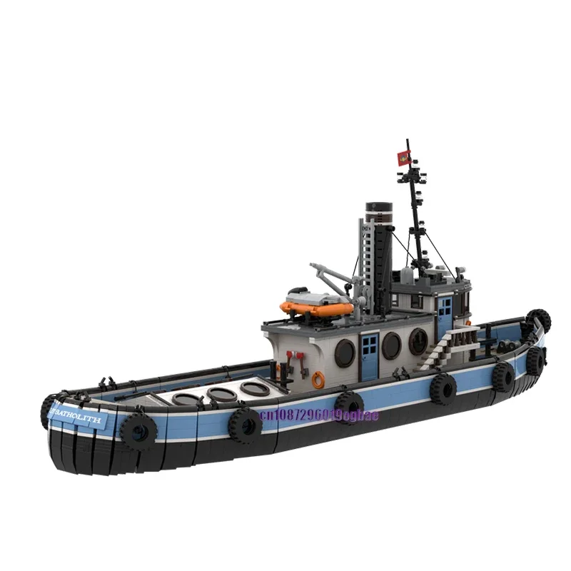 Nouveau 3574 pièces vente chaude Moc City Port puissant acariens modèle de remorqueur bricolage idées créatives technologie enfant jouet assemblage Puzzle cadeau d'anniversaire