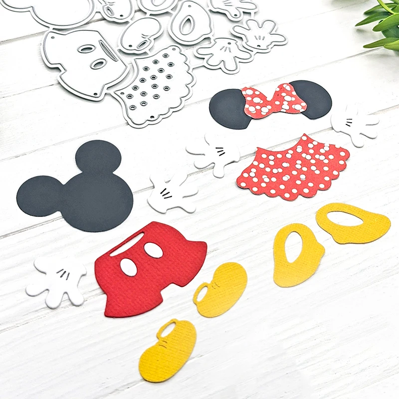 Mouse Metal Cutting Dies Dapper Duds set Die Cuts For DIY Scrapbooking Album Paper Cards Crafts Embossing