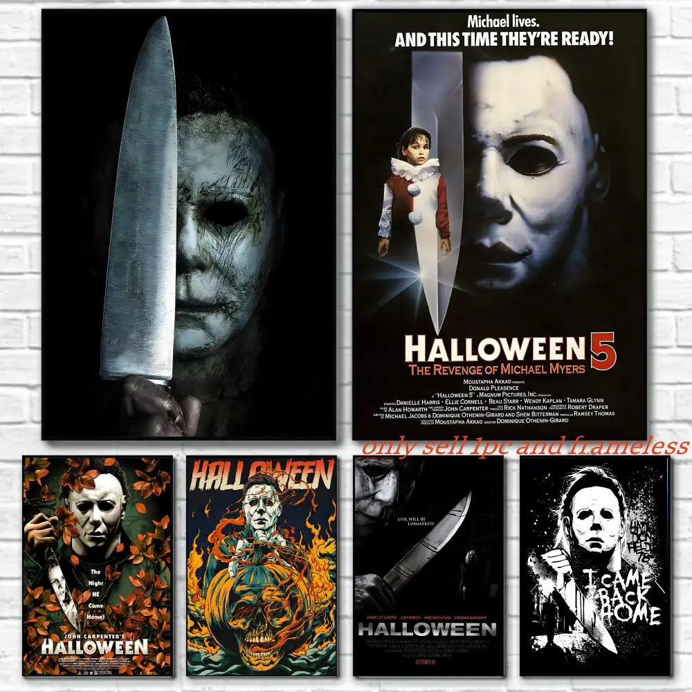 Character Movies M-Michael Myers Poster HD Poster Wall Art interior Hallway Home Decoration Holiday Gifts