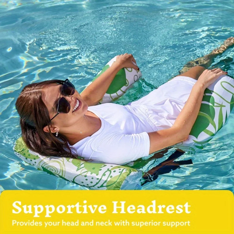 JOYFY 2er-Pack Erwachsenen-Poolliegen Schwimmende Liegestühle für Pool Strand See Ultimative Wasser-Entspannung Poolstuhl Aufblasbare Spielzeuge
