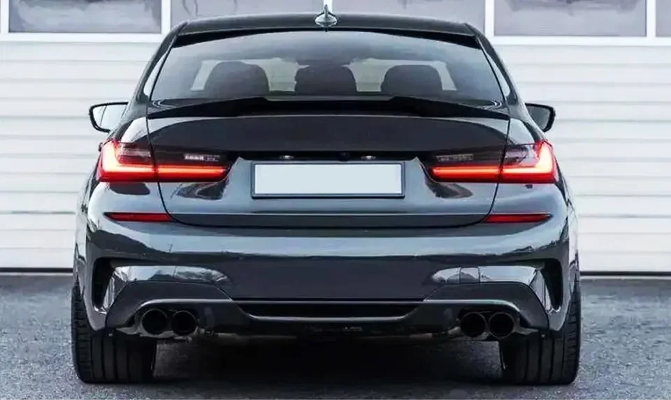 XVIP Auto M4 Stil Dachspoiler Glänzend Schwarz Flügel Für BMW 3er G20 G28 2019-2022 330i 330e Limousine ABS Entenschwanz Kofferraumspoiler – Detail 11