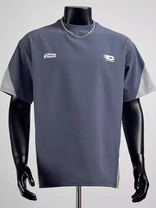 

Высококачественная мужская летняя спортивная одежда для активного отдыха и тренировок, большой размер, 300 POU, быстросохнущая, высокоэластичная, с технологией Sve T-irt