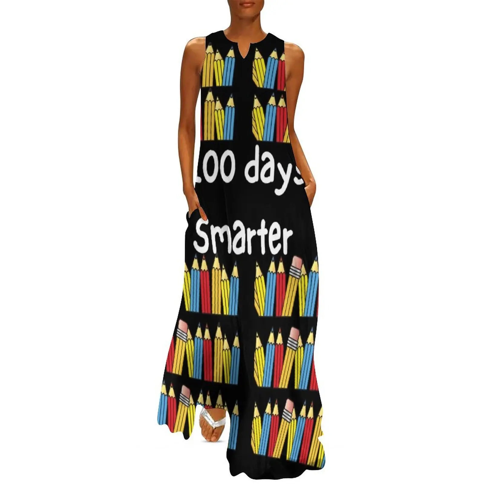 

100 days of School, Smiles, 100th Day School, School, Learning Long Dress