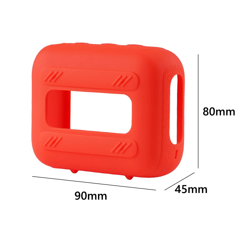 Speaker Silicone Case with Carabiner Protective Case Shockproof Travel Carrying Case for JBL GO 4 Portable BT Speaker