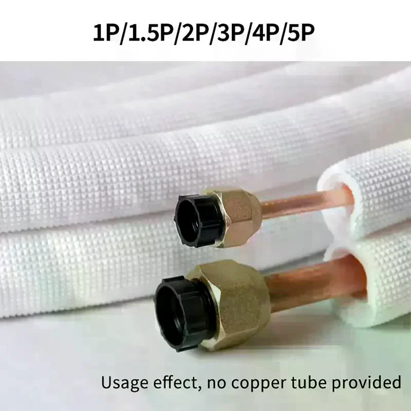 1Meter Pipe Insulation Foam Tube Air Conditioner Pipe Fittings Heat Preservation Foam Tubing For Mini Split Copper Line Set