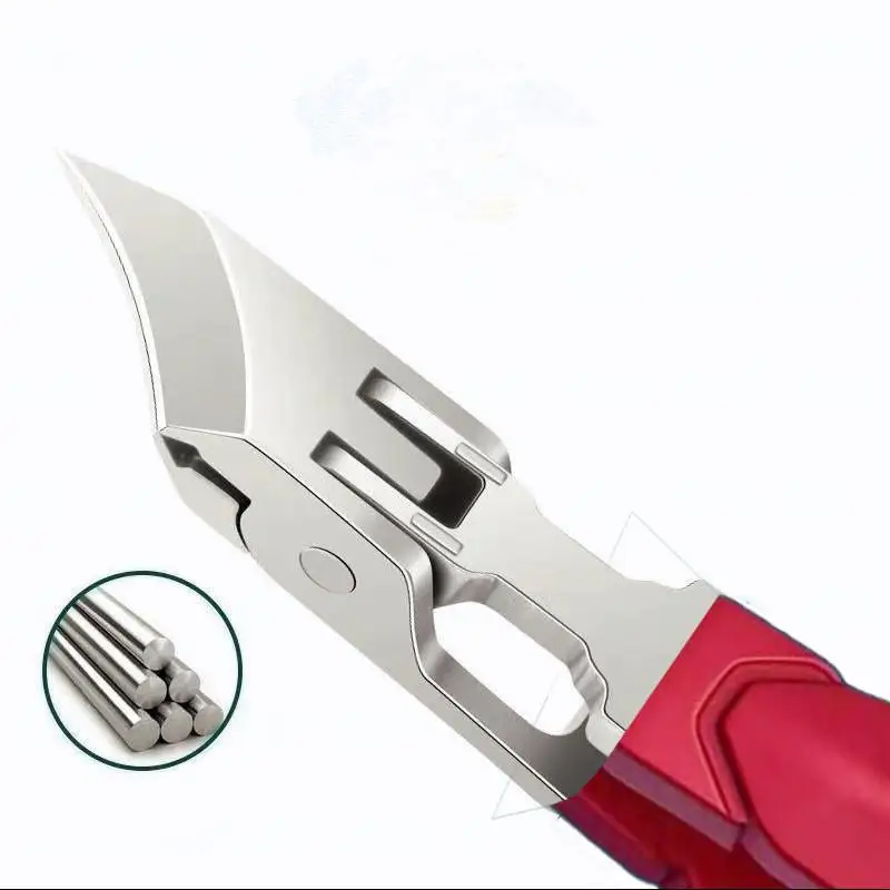 1 قطعة كماشة قطري مقص أظافر مكافحة سبلاش مسمار كليبرز خاص للأظافر الصلبة الكبيرة سميكة أدوات مانيكير المنزلية