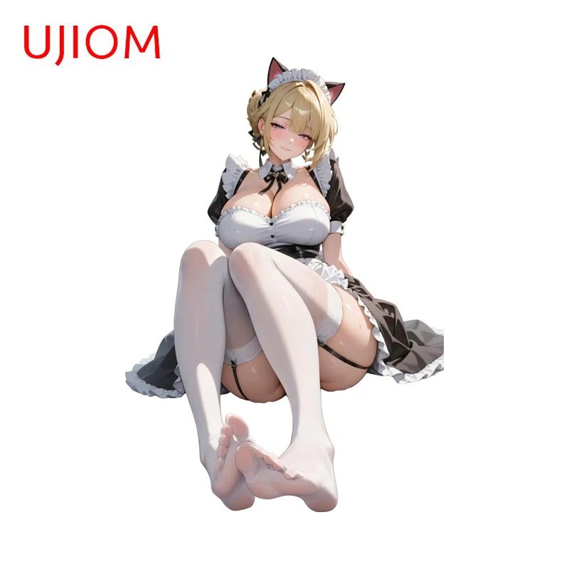UJIOM Alluring Maid Evelyn Zenless Zone Zero Wall Stickers Cool Smart Home Window Decal Customizable Bathroom Accessories
