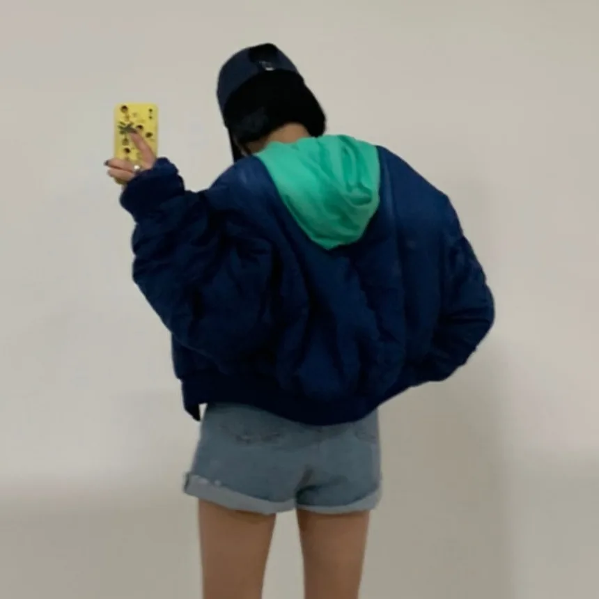 Jaet ort – manteau de Baseball en coton pour femmes coréennes, ample et chaud, rétro, haut ort, vêtements d'hiver polyvalents