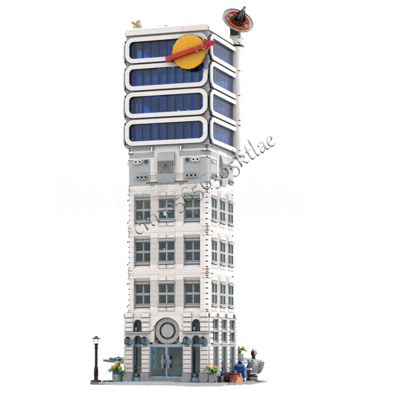 6184 PCS MOC Creative Street View Fantastica struttura modulare medievale Classica Air Academy Modello Building Block Giocattolo per bambini Regalo