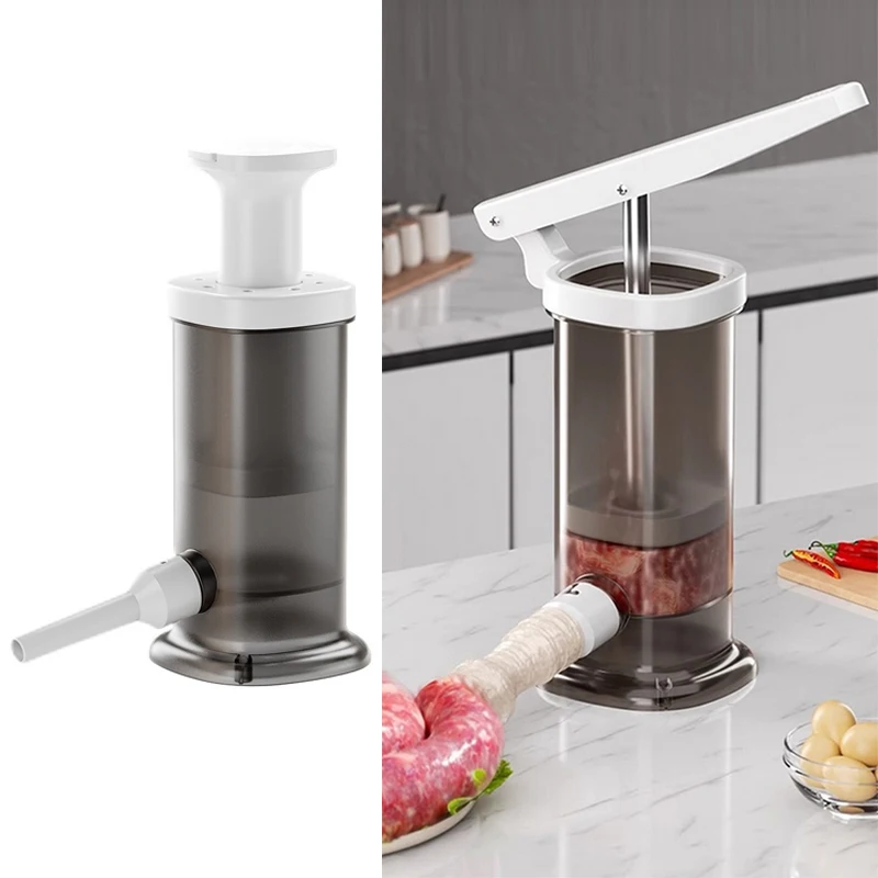 

Homemade Sausage Maker With Stuffing Pipe Manual Fast Meat Stuffer Filling Machine Large Capacity Heavy Duty Kitchen Tools