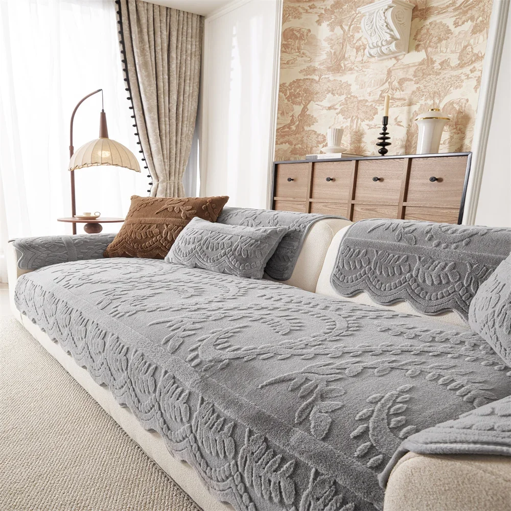 Sofa Cushion New Style Imitation Cotton and Linen All-season Anti-slip Cross-border Sofa Cover Full-cover Sofa Scarf