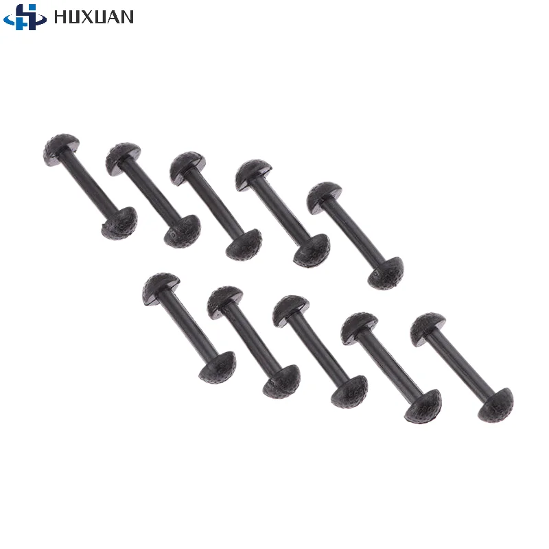10Pcs Black Rubber Leg Band Replacement Connectors For Motu Leg Band Clip