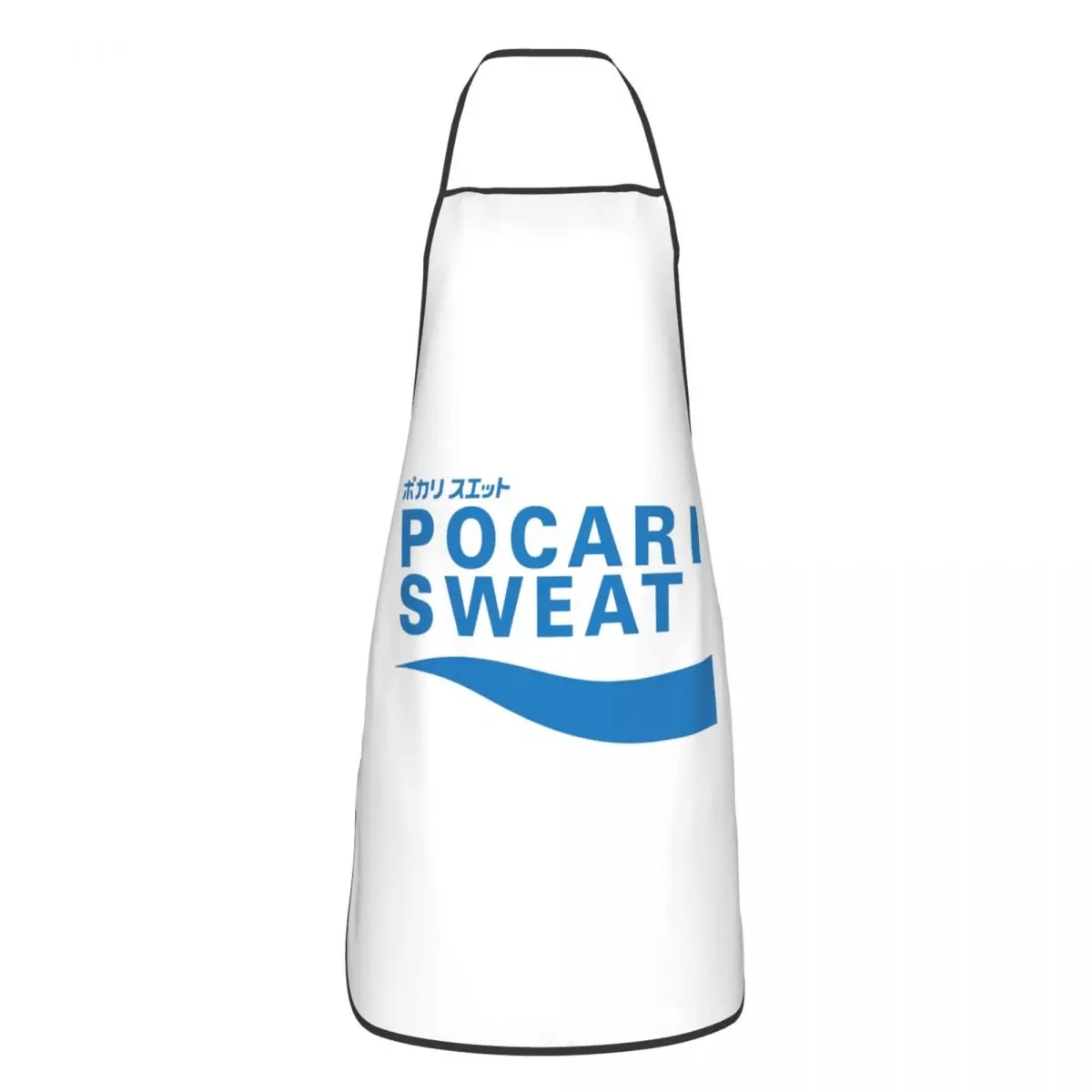 POCARI SWEAT Blue Aprons Chef Cooking Tablier Waterproof Bib Kitchen Cleaning Pinafore for Women Men Painting