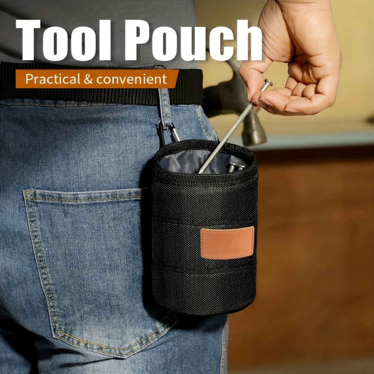Hardware Nail Bucket, Multi-functional Thickened Waist-hanging Waist Bag Parts, Wear-resistant and Sturdy Tool Bag
