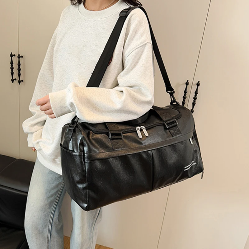 フィットネスジム大容量収納バッグウェットドライ分離旅行ヨガ水泳ショルダークロスボディバッグアウトドア短期旅行週末ハンドバッグ