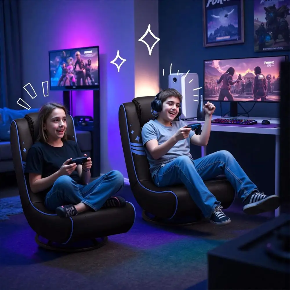 loor Gaming Chair oldable Swivel loor Chairs or Kids Boys Comy Video Game Seat with 360° Multipose or Gamers, Bedroom or Game Ro