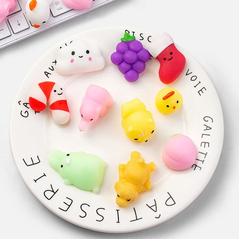 Kawaii Mochi Squishies Anima Squishy Toys for Kids Antistress Ball Squeeze Toy Party Favors Stress Relief Toys for Birthday