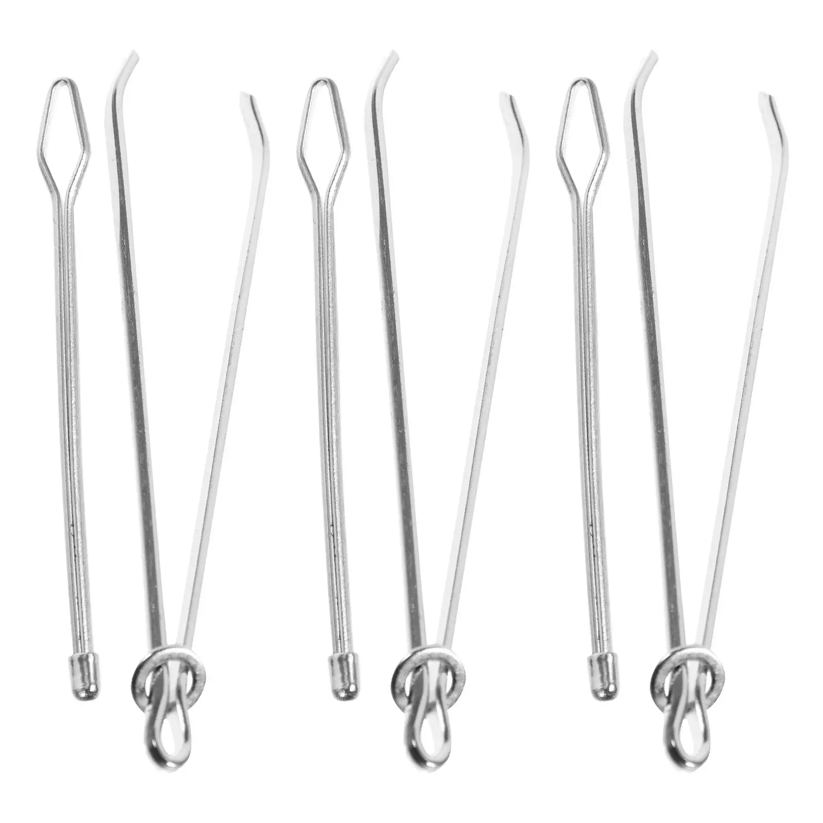 6Pcs Drawstring Threader Kit Metal Cable Clips Ergonomic Cord Puller Threading Clip for Clothing Elastic Waist Strap Sewing