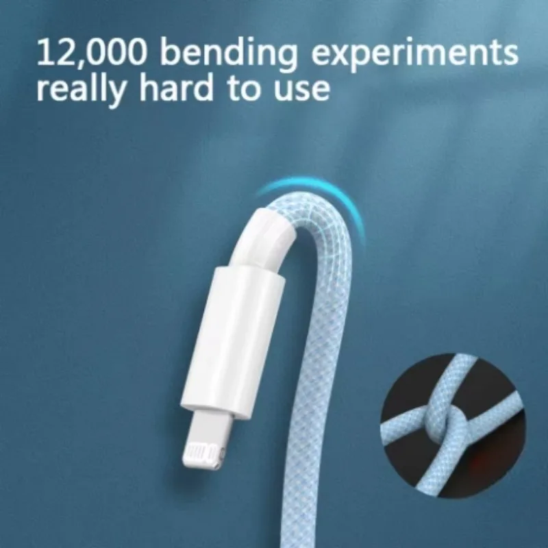 PD 20 واط USB C كابل آيفون 14 13 12 11 برو ماكس Xs 8 زائد باد سلك 3A شحن سريع الحبل نوع C كابل بيانات آيفون #5