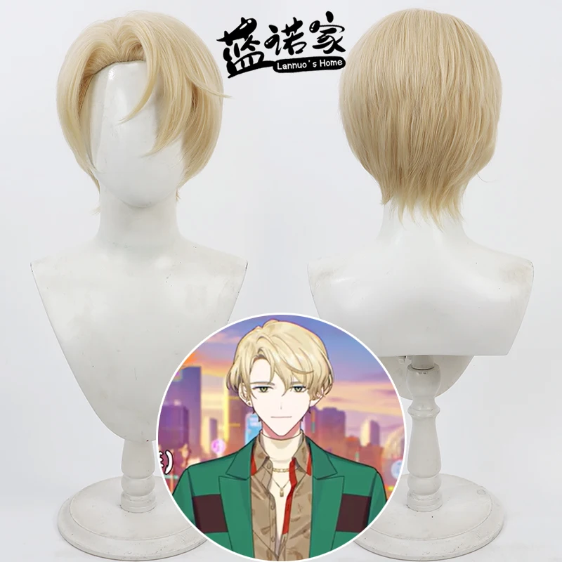 อะนิเมะ 18TRIP คิตากาตะ ไรโตะ คอสคอสเพลย์วิกผมฮาโลวีนปาร์ตี้คาร์นิวัลอุปกรณ์ประกอบฉากผมสังเคราะห์เส้นใยทนความร้อน + หมวกวิกผม