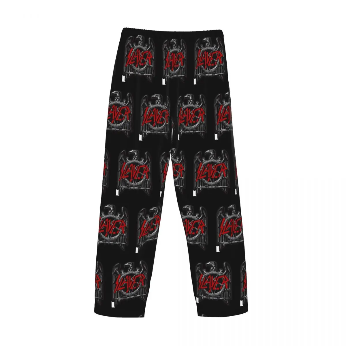 Custom S-slayers  Logo Pajama Pants for Men Heavy Metal Thrash Sleepwear Lounge Sleep Bottoms Stretch with Pockets