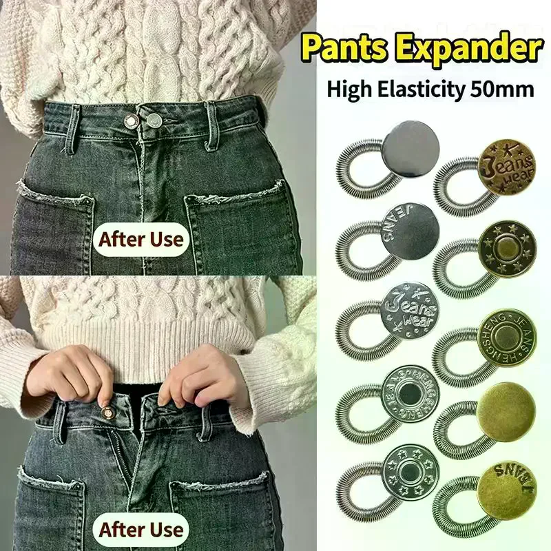 Cinturilla con resorte y hebilla metálica ajustable