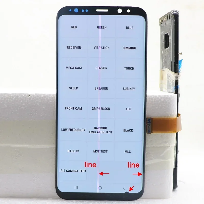 100% AMOLED For Samsung Galaxy S8 Plus G955 G955F lcd Display Touch Panel Screen Digitizer Assembly with Defect.