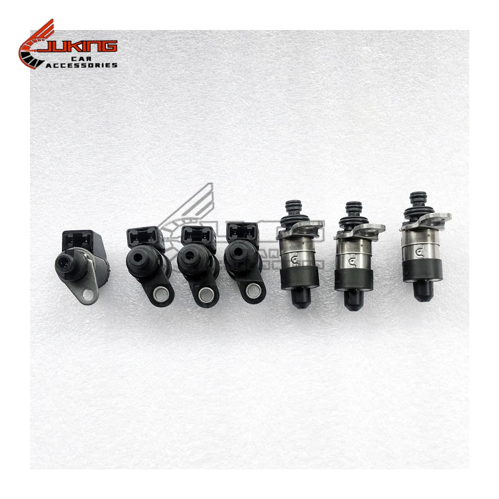 7PCS RE5R05A Transmission Solenoid Valve Kit 0260130030 0260130031 G7T23082 For 2002-2018 Nissan Pathfinder Infiniti EX35 Q45