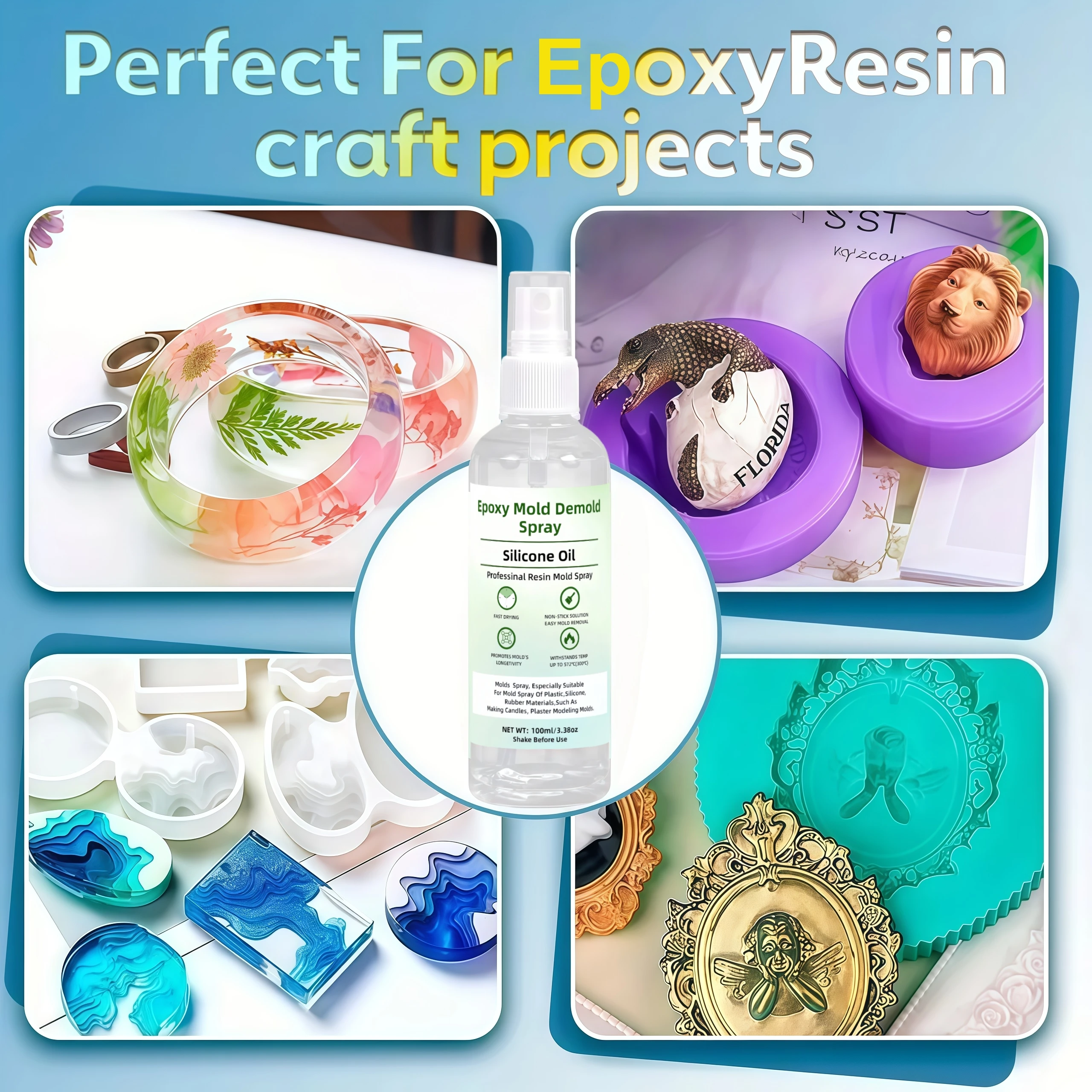 Epoxy Mold Demoulding Spray, E - огляд і ціна Release Spray Silicone
