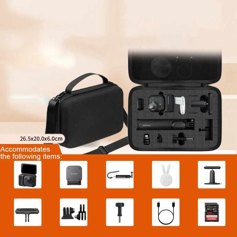 For Insta360 Go Ultra Waterproof Carrying Case,Hardshell Storage Bag，Optimal Camera Protection Bag,Camera Accessories