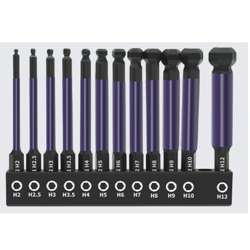 Kugelkopf-Schraubendreher-Bit mit 1/4-Zoll-Doppelkopf-Stecknuss für Reparatur und Wartung M4YD
