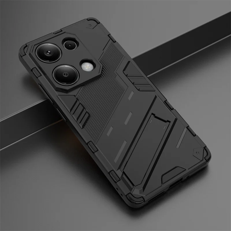 For Xiaomi Poco M6 Pro 4G Case Magnetic Holder Rugged Armor Phone Case For Poko Little M 6 6M PocoM6 M6Pro Shockproof Back Cover