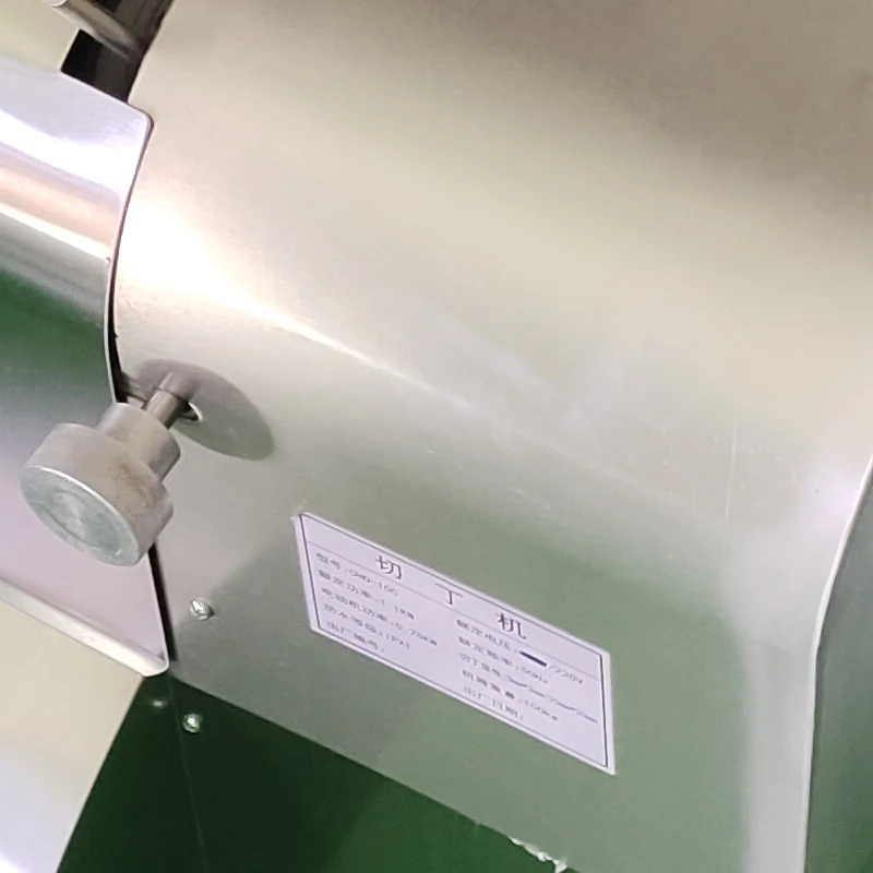 

Commercial Vegetable Cutter Sweet Potato Ginger Electric Slicer Cheese Shredder Dicer 4mm-12mm