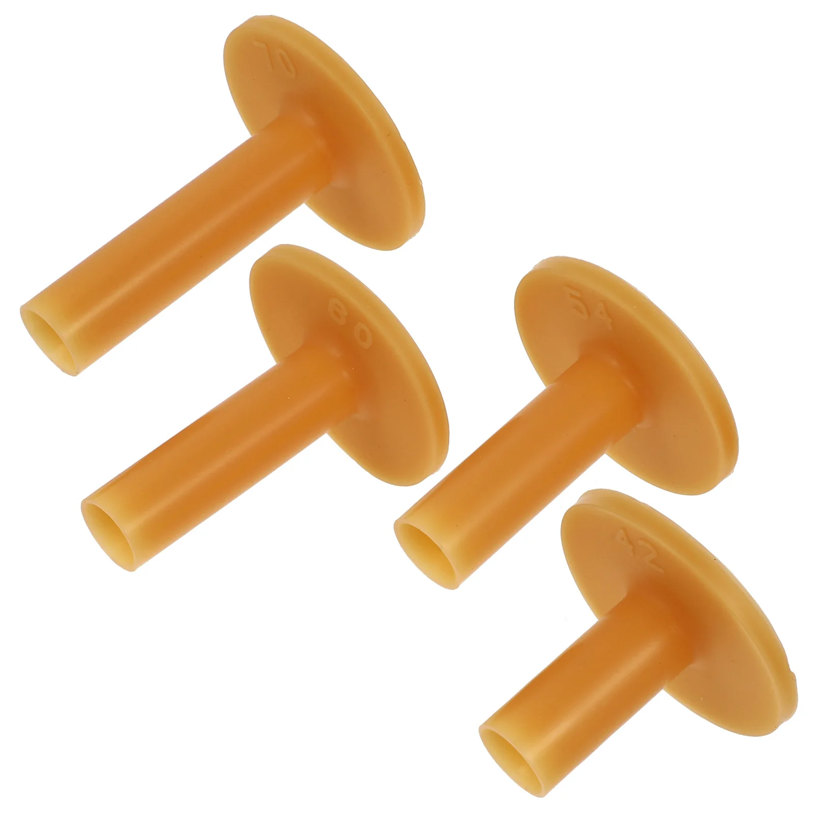 

4Pcs Cowhells Golf Tees Oversized Head Ball Holder Less Resistance Long Roll Durable Easy Carry Reusable Dozens Times